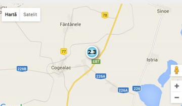 Cutremur localizat în Cogealac
