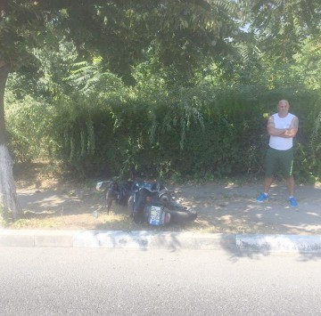 Accident în Eforie Sud! O motocicletă a fost acroşată de un autoturism