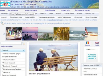 Site-ul Primăriei Constanţa îşi schimbă faţa. Poate de data asta devine şi transparent!