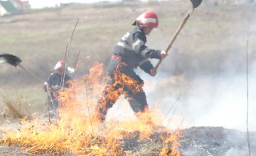 A ars o şiră de paie în Mihail Kogălniceanu