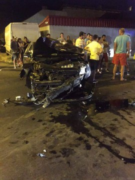 O mașină s-a făcut PRAF într-o intersecție din Constanța!