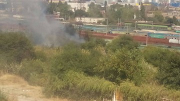 O baracă a luat foc pe Valea Portului