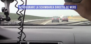ATENŢIE! Maşina neinscripţionată a Poliţiei vă urmăreşte din umbră, pe A2-VIDEO!