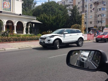 Accident rutier la Spitalul Județean