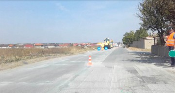 Centura de ocolire a oraşului Ovidiu aşteaptă să fie reparată!