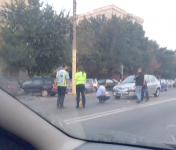 Accident rutier INEDIT pe bulevardul Aurel Vlaicu