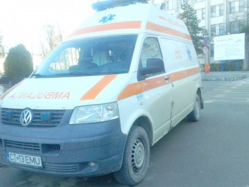 Pieton, lovit de autobuz