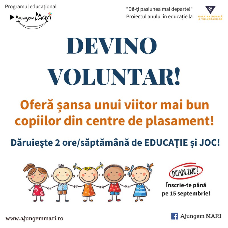Devino voluntar pentru îngeri!
