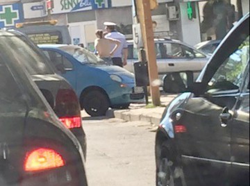 Tamponare în zona Spitalului Judeţean