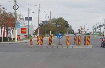 Un nou sens giratoriou în Năvodari