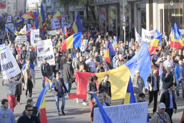 Constănţenii participă la marşul unionist de la Bucureşti