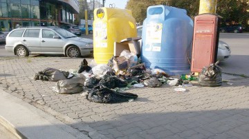 Pubelele de gunoi, „cutiile cu comori” pentru oamenii străzii