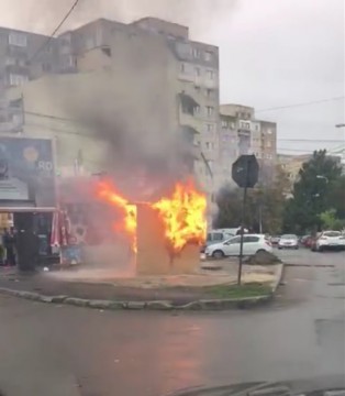 Om al străzii, încătușat la Constanța după ce a provocat un incendiu