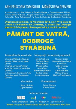 Ziua Dobrogei, sărbătorită prin cântec şi poezie la Constanţa