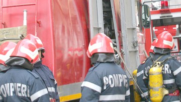 Incendiu la un siloz de cereale din Lumina