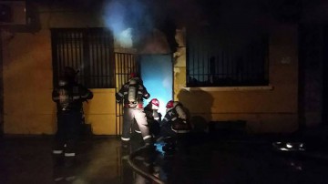 INCENDIU la un apartament din Piaţa Ovidiu - VIDEO