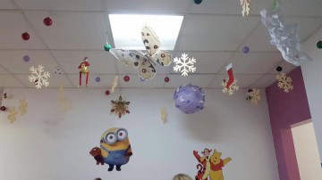 Secţia de Primiri Urgenţe a Spitalului Judeţean a fost împodobită