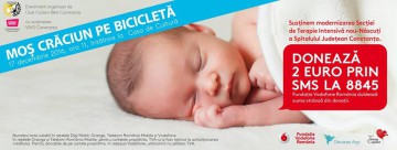 Colind pe două roţi, pentru a ajuta la reconstrucţia Secţiei de Terapie Intensivă Nou Născuţi