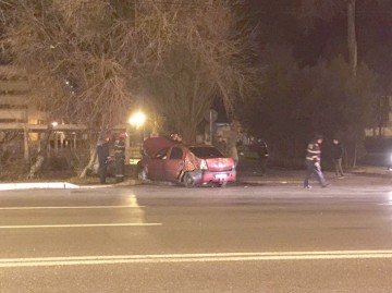 O maşină s-a răsturnat în Mamaia