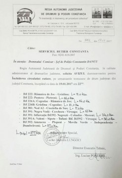 RAJDP a cerut închiderea mai multor tronsoane de drumuri judeţene