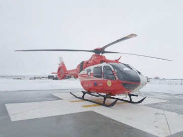 Intervenţie urgentă la Palazu Mic! Un bebeluş BOLNAV, preluat de elicopterul SMURD!