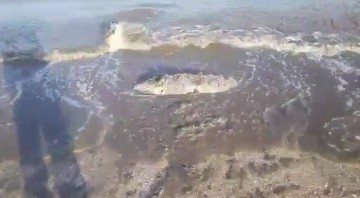 Intervenţie inedită în staţiunea Mamaia: pompierii trebuie să scoată din mare un rezervor de avion! VIDEO