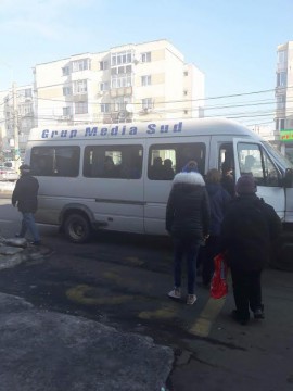 INCREDIBIL! Microbuzul care a luat foc în trafic zilele trecute circulă fără probleme pe străzile din Constanța