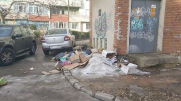 Ne plângem că nu se ridică gunoiul, dar aruncăm deşeurile pe stradă!