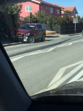 Maşină făcută ZOB, la Eforie Nord