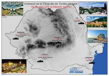 CFR organizează Târg de Turism la Constanţa