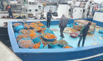 Pescador turcesc surprins la braconat în Marea Neagră, oprit cu focuri de armă!