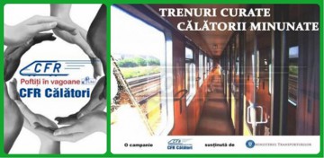 Începe campania „Trenuri curate - călătorii minunate