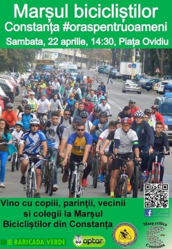 Marşul Bicicliştilor, ajuns la a treia ediţie, invită cetăţenii de toate vârstele să participe