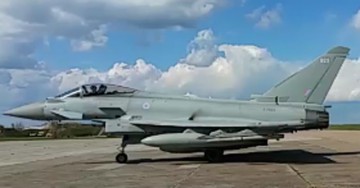 Patru aeronave Typhoon, la Baza Militară de la Mihail Kogălniceanu