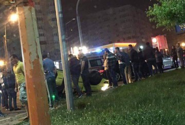Accident spectaculos în Constanța. Un autoturism s-a RĂSTURNAT în urma impactului