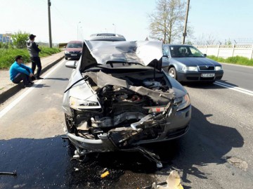Accident rutier la Mangalia! A fost implicat şi un autocar