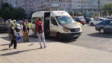 S-a ales cu NASUL SPART după ce şoferul unui maxi-taxi a frânat brusc