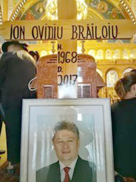 Lacrimi și suspine la înmormântarea lui Ovidiu Brăiloiu