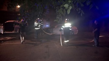 Mașinile incendiate pe Dragoslavelor, încă un episod din răfuiala cu Săceanu?!