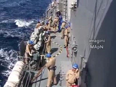 Iată imagini de la participarea fregatei "Regele Ferdinand" la operaţiunea maritimă a NATO în Marea Mediterană Iată imagini de la participarea fregatei "Regele Ferdinand" la operaţiunea maritimă a NATO în Marea Mediterană