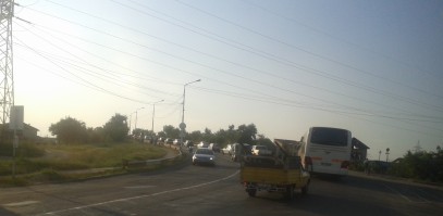 Circulaţie bară la bară spre Năvodari Circulaţie bară la bară spre Năvodari