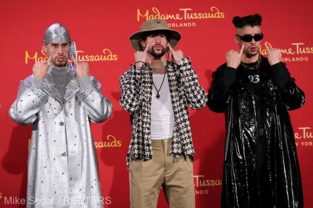 Două statui din ceară ale rapperului Bad Bunny, inaugurate la Madame Tussauds
