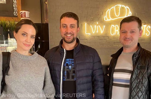 Angelina Jolie, în vizită în oraşul ucrainean Lvov