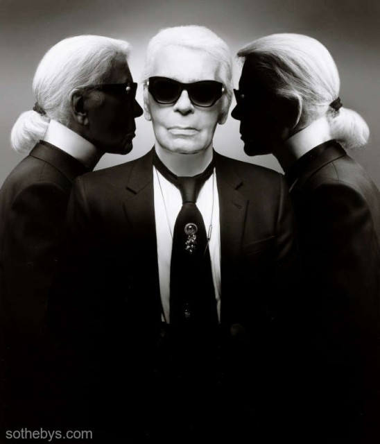 Mănuşile fără degete şi alte obiecte ale creatorului de modă Karl Lagerfeld, scoase la licitaţie la Köln