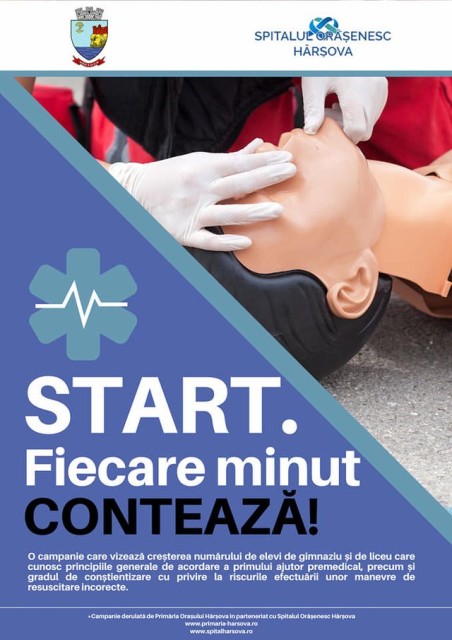 Primăria Hârșova implementează campania ”START. Fiecare minut contează!“