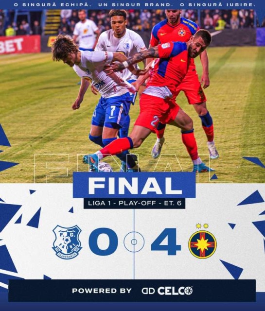 Fotbal - Liga I: Farul Constanţa - FCSB 0-4, în play-off