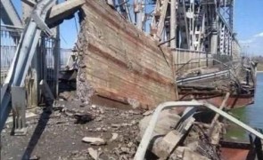Pod important de lângă Odesa, lovit de rachete rusești pentru a doua zi consecutiv