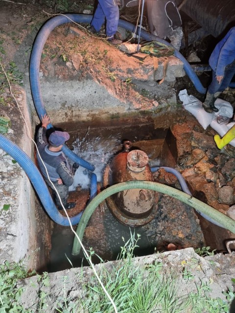 RAJA a finalizat lucrările de remediere a avariei de pe conducta magistrală