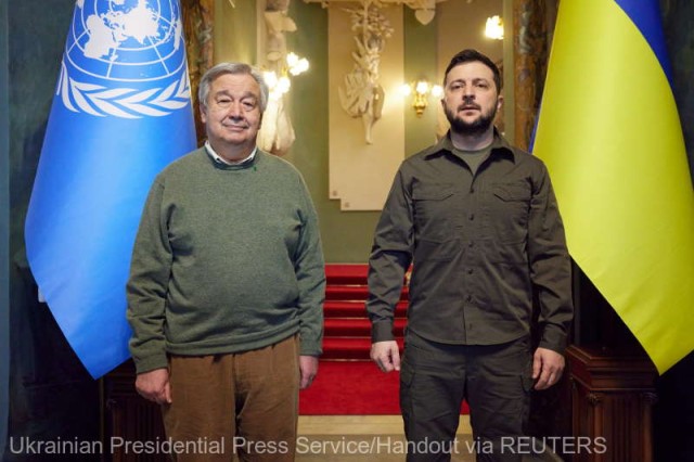 Zelenski îi cere şefului ONU 