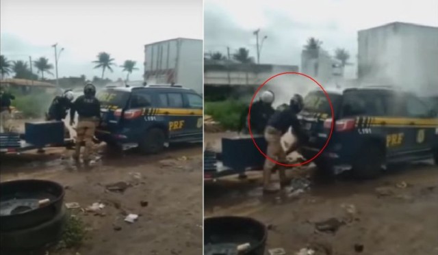 Bărbat de culoare ucis în timpul arestării, după ce polițiștii brazilieni l-au băgat în portbagaj și au aruncat o grenadă înauntru
